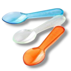 Cucharitas desechables colores (200 unidades)
